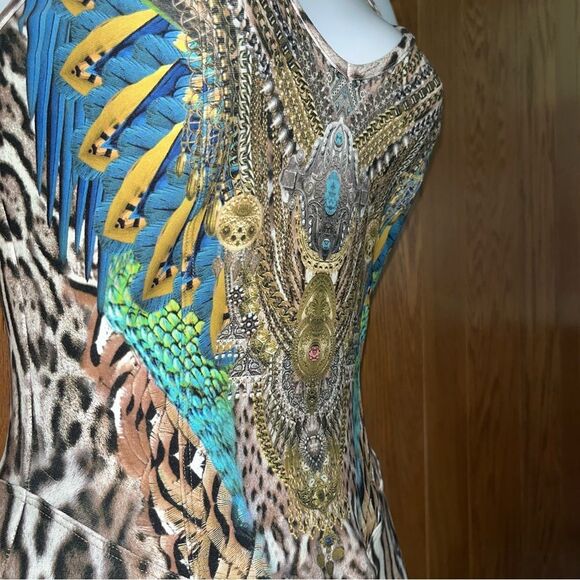 Camilla Catsuit Warrior Wanderlust Animal Print Sleeveless Wore 1X One-Piece XS - Picture 4 of 16